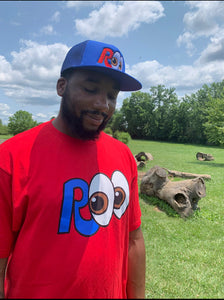 The Original Big R👀 T-shirt - Red/Blue